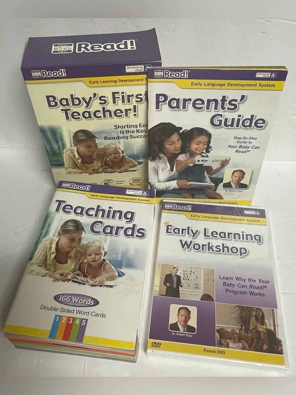 Baby's First Teacher - Your Baby Can Read! Deluxe Set DVDs Books Cards